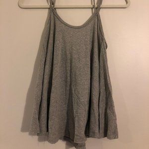 Free People Tie Gray Top Size XS